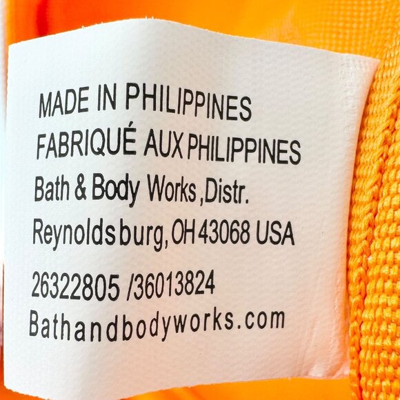 Bath & Body Works Orange Fox-Shaped Cosmetic Bag 6x6x2.5 Poly With Vinyl Trim - Picture 5 of 11